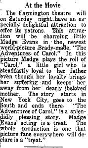 Farmington Theater - 1919 Article From James (newer photo)